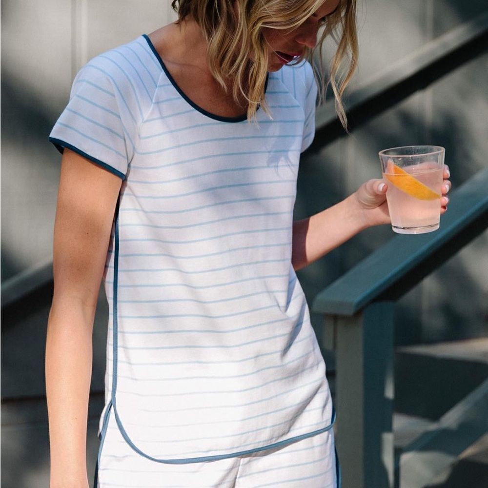LAKE Pima Cotton PJ Top XS
